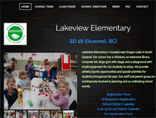 Tablet Screenshot of lakeview.sd28.bc.ca